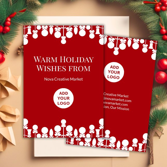 Cartão de Feriado Corporativo Elegante | Personali (Criador carregado)