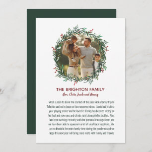 Cartão de Feriado de 2021 com Carta