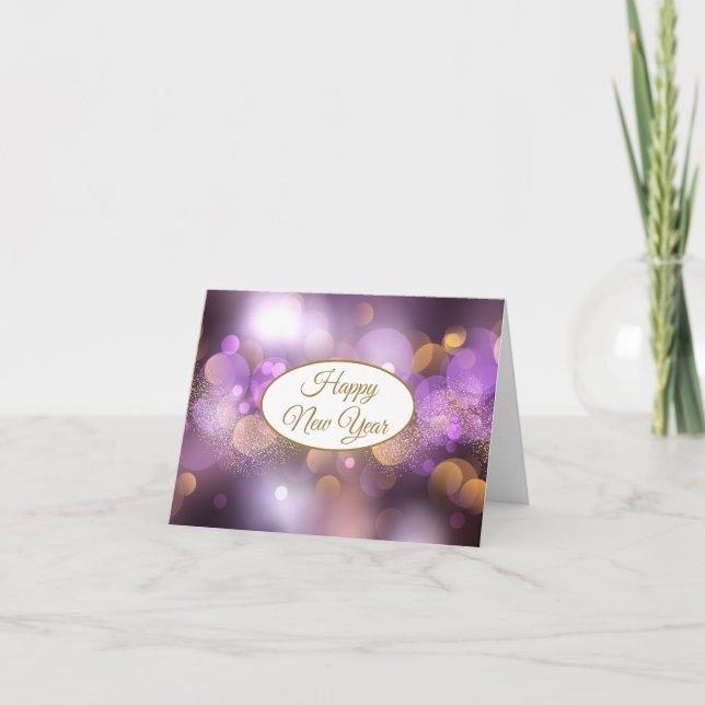 Cartão de Feriado de Ano Novo (Frente)