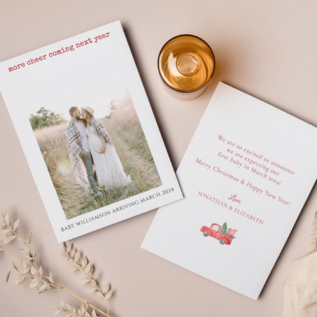 Cartão de Feriado de Anúncio de Gravidez de Foto S (Criador carregado)