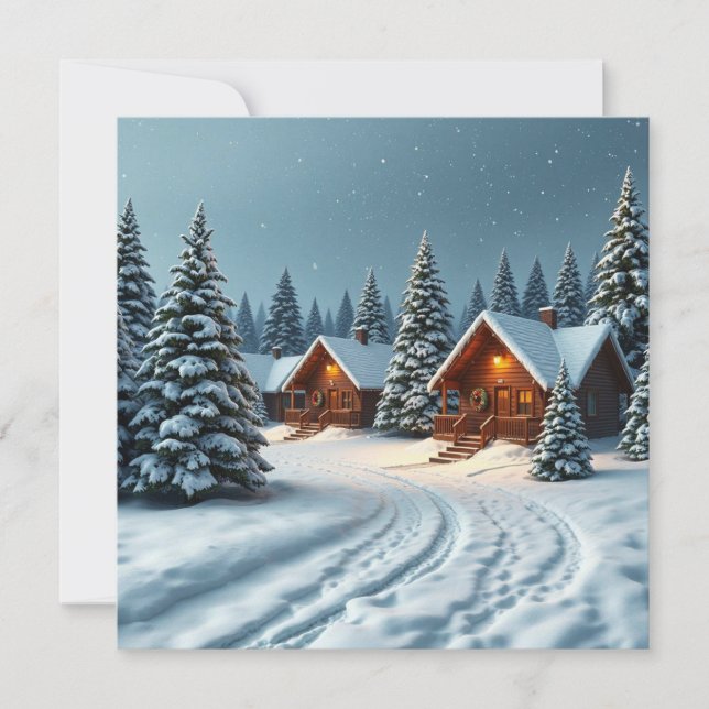 Cartão de Feriado de Apreciação do Cliente Verso (Frente)