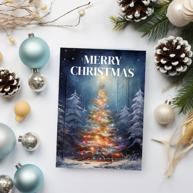 Cartão de Feriado de Árvore de Natal Desortado (Criador carregado)