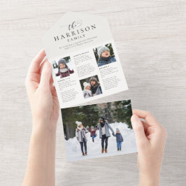 Cartão de feriado de atualização de newsletter da 