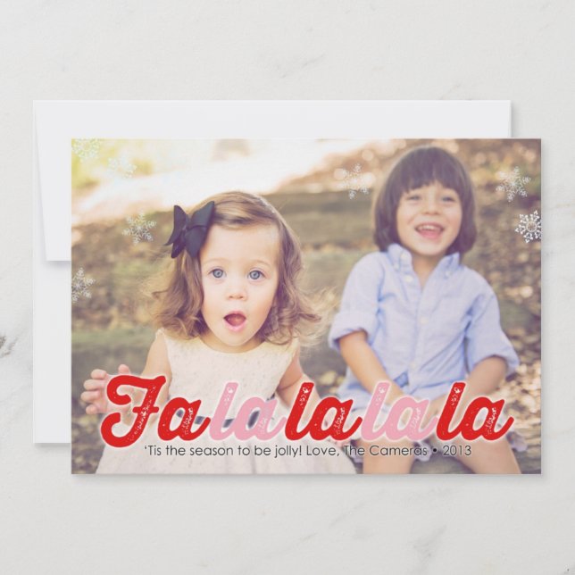 Cartão de Feriado de Câmera Personalizado (Frente)