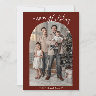 Cartão de Feriado de Colagem de Fotos da Família V