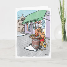 Cartão de Feriado de Comida Angel