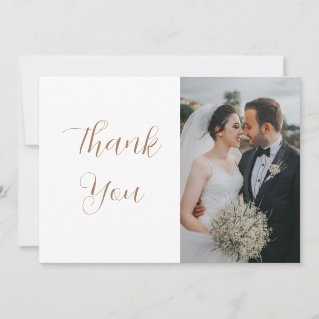 Cartão de Feriado de Duas Fotografias Branco (Frente)