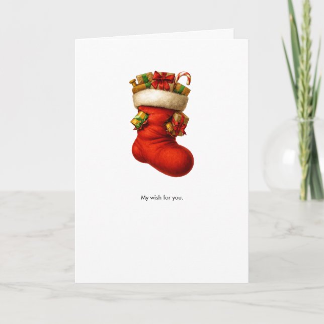 Cartão de feriado de empilhamento recheado (Frente)