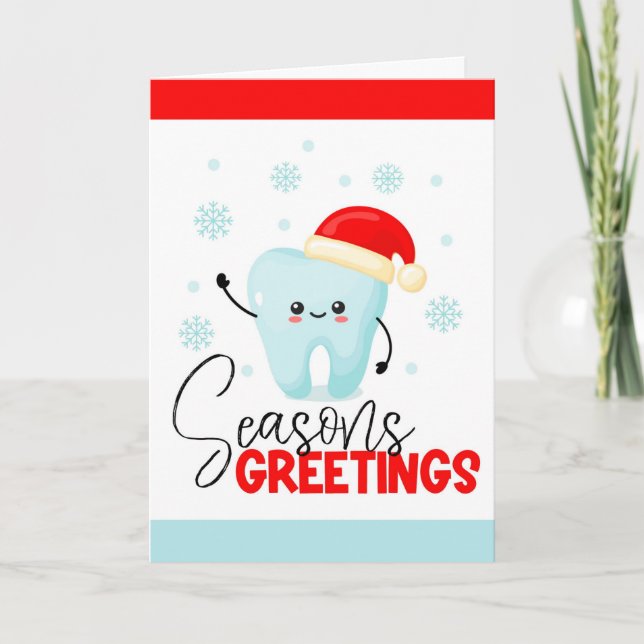 Cartão de Feriado de Escritório Dental (Frente)