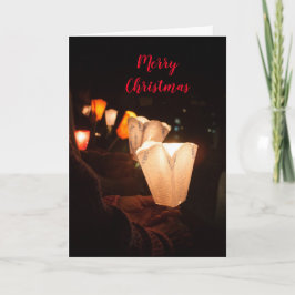 Cartão de Feriado de Feliz Natal Dobrado