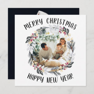 Cartão de Feriado de Feriado da Frota de Natal Pre