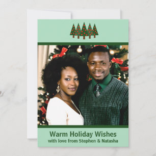 Cartão de Feriado de Foto da Floresta de Natal Min