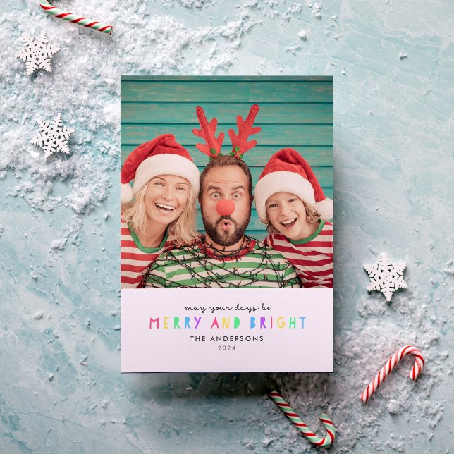 Cartão de Feriado de Foto do Solteiro das Luzes Br (Criador carregado)