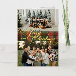 Cartão de Feriado de Foto Dobrado