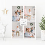 Cartão de Feriado de Foto Elegante Feliz e Brito 4<br><div class="desc">Cartão com fotos de feriado simples e elegante com texto personalizado no verso. Para personalização mais avançada deste design,  clique no link personalizar mais para alterar a fonte,  o tamanho,  a cor,  etc.</div>