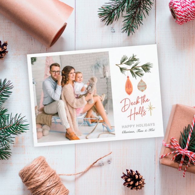 Cartão de Feriado de Foto para Descalços (Criador carregado)