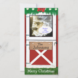 Cartão de Feriado de Foto Personalizado 1 da Porta