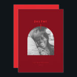 Cartão de Feriado de Fotografia Archada Joyful<br><div class="desc">Este cartão de feriado apresenta uma paleta colorida festiva,  uma foto de solteiro e uma saudação alegre. Outras cores e opções de backer disponíveis mediante solicitação. Obrigados para visitar minha loja Zazzle!</div>