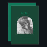 Cartão de Feriado de Fotografia Archada Joyful<br><div class="desc">Este cartão de feriado apresenta uma paleta colorida festiva,  uma foto de solteiro e uma saudação alegre. Outras cores e opções de backer disponíveis mediante solicitação. Obrigados para visitar minha loja Zazzle!</div>