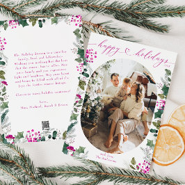 Cartão de Feriado de Fotografia Colorida Bonito