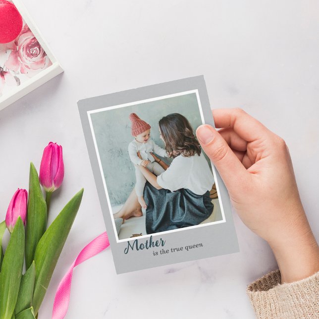 Cartão de Feriado de Fotografia do design Moderno (Criador carregado)