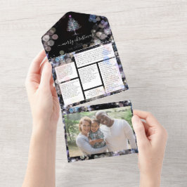 Cartão de feriado de fotografia e newsletter da fa