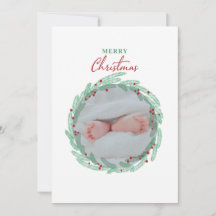 Cartão de Feriado de Fotografia Minimalista da Ter