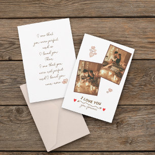 Cartão de Feriado de Fotografia Romance 2 Personal