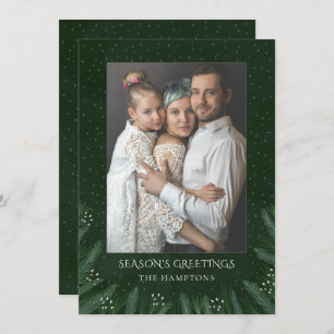 Cartão de Feriado de Fotografias do Pinheiro da Fl