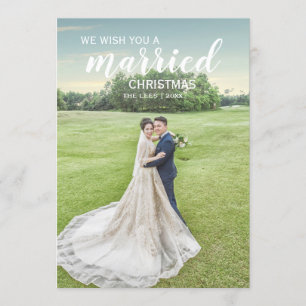 Cartão de Feriado de Natal Casado