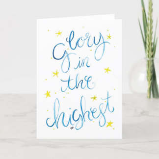 Cartão de Feriado de Natal em Watercolor