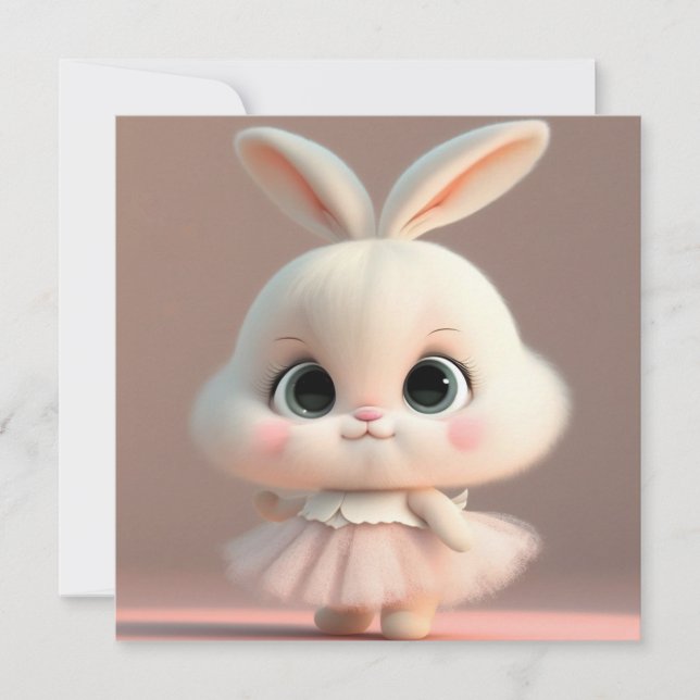 Cartão de Feriado de Páscoa Bonito (Frente)