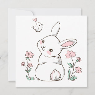 Cartão de Feriado de Páscoa Bonito