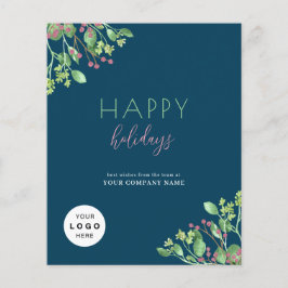 Cartão de feriado de promocional QR profissional 2