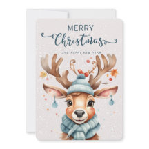 Cartão de Feriado de Reena de Natal Cóteo