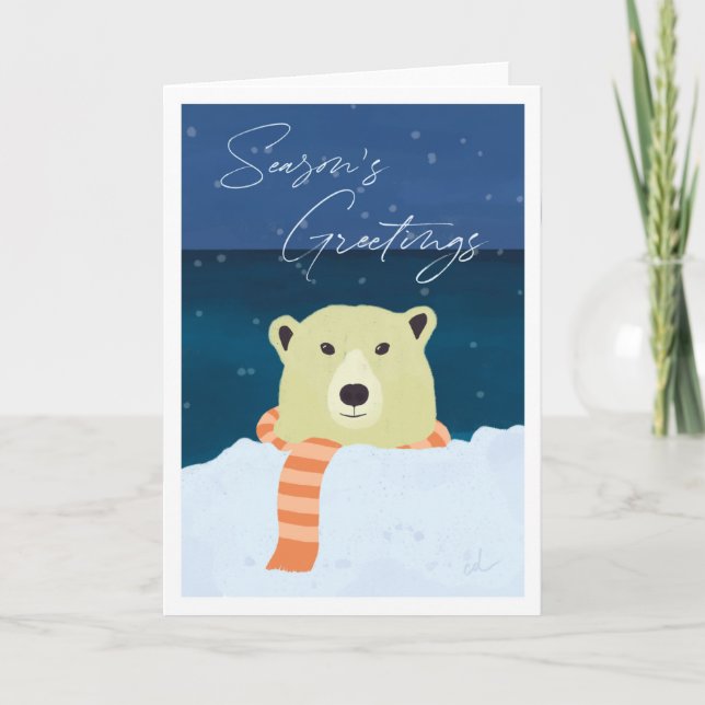 Cartão de Feriado de Saudações da Estação (Frente)