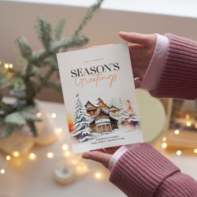 Cartão de Feriado de Saudações da Estação de Wonde (Criador carregado)