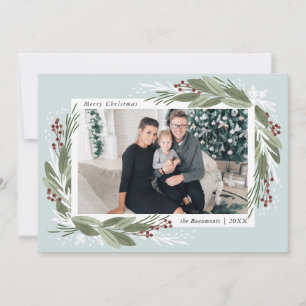 Cartão de Feriado de Winterberry