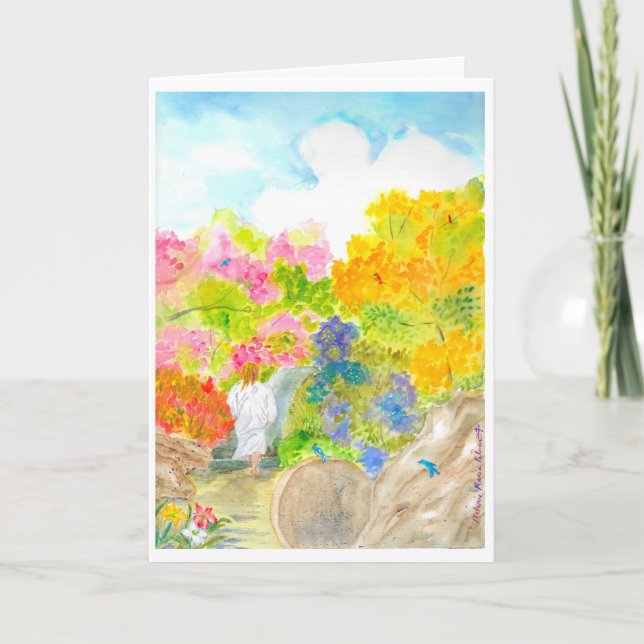 Cartão de Feriado do Dia da Ressurreição (Frente)