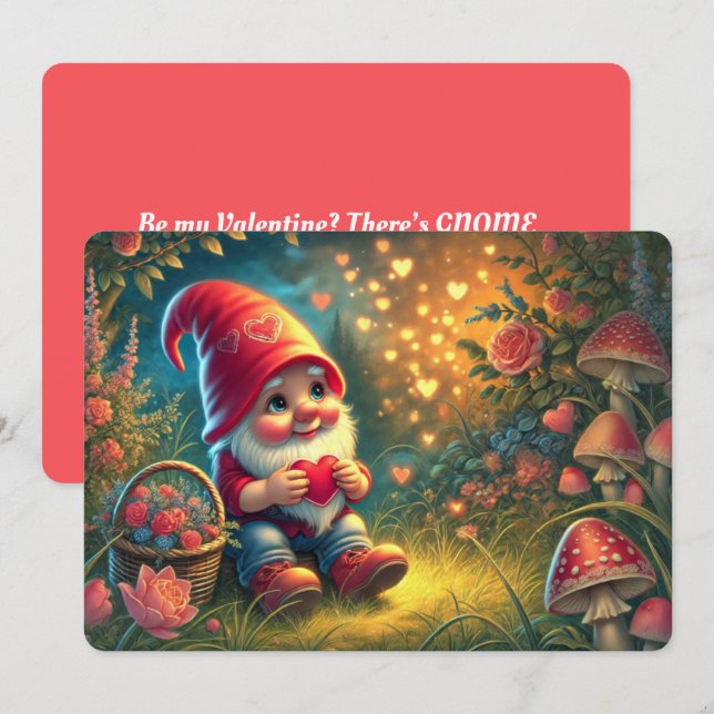 Cartão de Feriado do Dia dos Namorados (Frente/Verso)