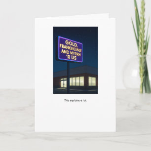 Cartão de feriado do Gifts R Us