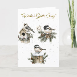 Cartão de Feriado Dobrado - Cartão de Distribuidor