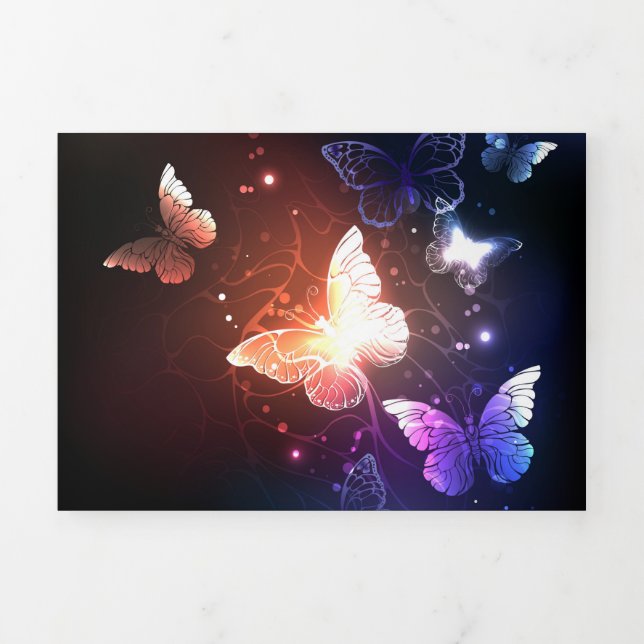 Cartão de Feriado Dobrado com Letra Tripla (Cobrir)