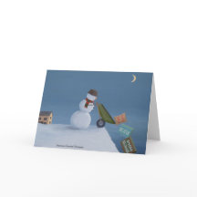 cartão de feriado engraçado