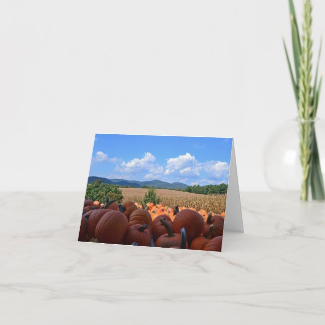 cartão de feriado - Feliz Ação de Graças (Frente)