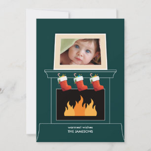 Cartão de Feriado Fotográfico de Bloco de Manteiga