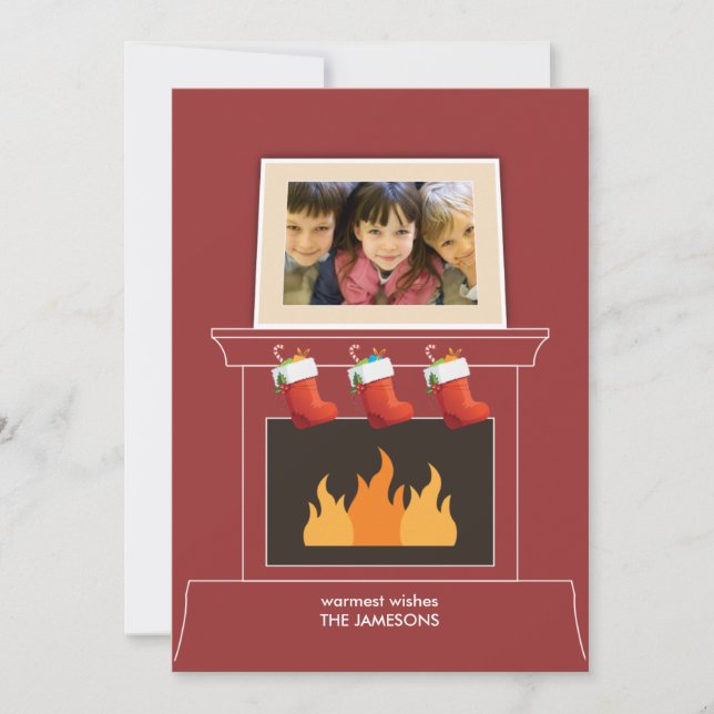 Cartão de Feriado Fotográfico de Bloco de Manteiga (Frente)