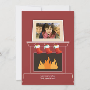 Cartão de Feriado Fotográfico de Bloco de Manteiga