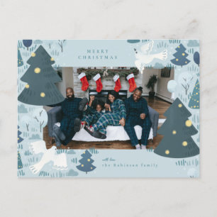 Cartão de Feriado Ilustrado da Porta de Paz