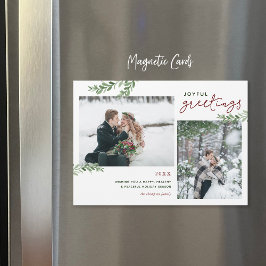 Cartão de Feriado Magnético de Fotografias Greener